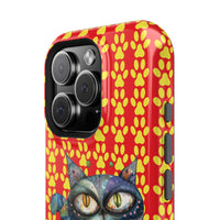 Cat Paw iPhone Magnetic Tough Cases, Custom Special Design Case, Personalized Phone Cover, Cute Cat Lover Gift, Protective Cellphone