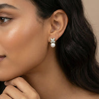 Feminine Aura Crystal Bloom Studs Earrings | Olaty
