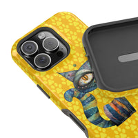 Cat Paw iPhone Magnetic Tough Cases, Custom Special Design Case, Personalized Phone Cover, Cute Cat Lover Gift, Protective Cellphone