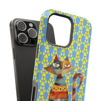 Cat Paw iPhone Magnetic Tough Cases, Custom Special Design Case, Personalized Phone Cover, Cute Cat Lover Gift, Protective Cellphone