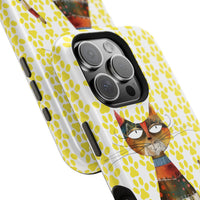 Cat Paw iPhone Magnetic Tough Cases, Custom Special Design Case, Personalized Phone Cover, Cute Cat Lover Gift, Protective Cellphone
