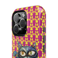 Cat Paw iPhone Magnetic Tough Cases, Custom Special Design Case, Personalized Phone Cover, Cute Cat Lover Gift, Protective Cellphone