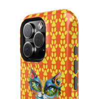 Cat Paw iPhone Magnetic Tough Cases, Custom Special Design Case, Personalized Phone Cover, Cute Cat Lover Gift, Protective Cellphone