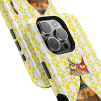 Cat Paw iPhone Magnetic Tough Cases, Custom Special Design Case, Personalized Phone Cover, Cute Cat Lover Gift, Protective Cellphone