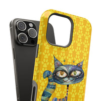Cat Paw iPhone Magnetic Tough Cases, Custom Special Design Case, Personalized Phone Cover, Cute Cat Lover Gift, Protective Cellphone