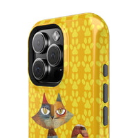 Cat Paw iPhone Magnetic Tough Cases, Custom Special Design Case, Personalized Phone Cover, Cute Cat Lover Gift, Protective Cellphone