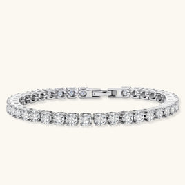 GRA Certified 0.3 CT VVS1 Moissanite Diamond Tennis Bracelet in 925 Sterling Silver | Olaty