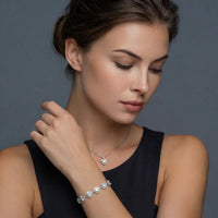 Moissanite Spark Heart Symphony Jewelry Set | Olaty