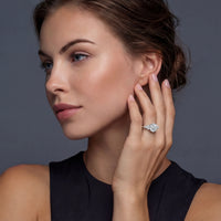 Moissanite Spark Celestial Promise Ring | Olaty