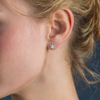 Moissanite Spark Winter Spark Studs Earrings | Olaty