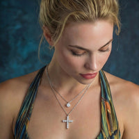 Moissanite Spark Faith and Light Layered Jewlry Set | Olaty