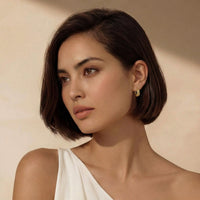 Vermeil Glow Honeycomb Dream Hoops Earrings | Olaty