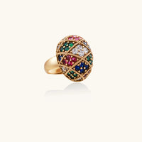 Painted Garden Empress Mosaic Ring | Olaty