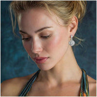 Moissanite Spark Celestial Drop Earrings | Olaty
