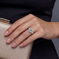 Moissanite Spark Promise Bow Statement Ring | Olaty