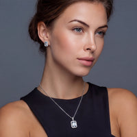 Blue Moissanite Spark Prism Dreams Necklace | Olaty