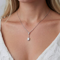 Moissanite Spark Celestial Drop Necklace | Olaty