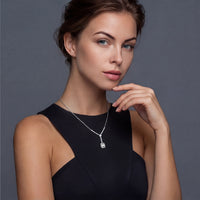 Moissanite Spark Celestial Drop Necklace | Olaty