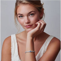 Blue Moissanite Spark Azure Tennis Bracelet | Olaty