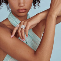 Feminine Aura Pearl Orchid Ring | Olaty