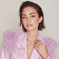Yellow Moissanite Spark Golden Radiance jewelry Set | Olaty