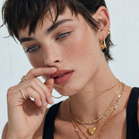 Vermeil Glow Golden Heart Necklace Pendant | Olaty