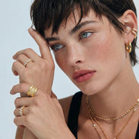Vermeil Glow Golden Hour Hoops earrings | Olaty