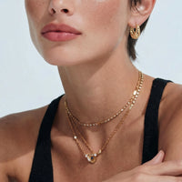 Vermeil Glow Honeycomb Dream Hoops Earrings | Olaty