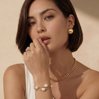 Vermeil Glow Brushed Gold Dome Clips Earrings | Olaty