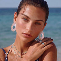 Painted Garden Lilac Dreams Studs Earrings | Olaty