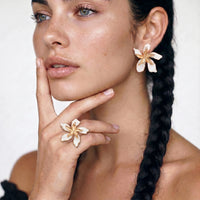 Painted Garden Dreams Statement Earrings | Olaty