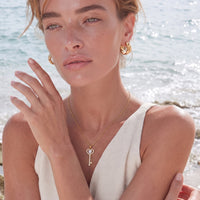Feminine Aura Secret Heart Key Necklace Pendant | Olaty