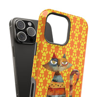 Cat Paw iPhone Magnetic Tough Cases, Custom Special Design Case, Personalized Phone Cover, Cute Cat Lover Gift, Protective Cellphone