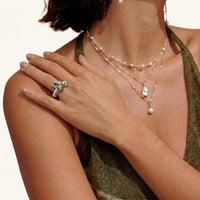 Aurora Pearl Stone Statement Ring | Olaty