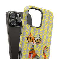 Cat Paw iPhone Magnetic Tough Cases, Custom Special Design Case, Personalized Phone Cover, Cute Cat Lover Gift, Protective Cellphone