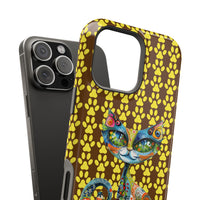 Cat Paw iPhone Magnetic Tough Cases, Custom Special Design Case, Personalized Phone Cover, Cute Cat Lover Gift, Protective Cellphone