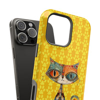 Cat Paw iPhone Magnetic Tough Cases, Custom Special Design Case, Personalized Phone Cover, Cute Cat Lover Gift, Protective Cellphone