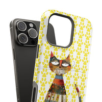 Cat Paw iPhone Magnetic Tough Cases, Custom Special Design Case, Personalized Phone Cover, Cute Cat Lover Gift, Protective Cellphone