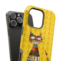 Cat Paw iPhone Magnetic Tough Cases, Custom Special Design Case, Personalized Phone Cover, Cute Cat Lover Gift, Protective Cellphone