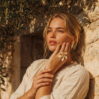 Painted Garden Lily Bloom Ring | Olaty