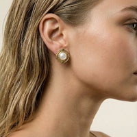 Painted Garden Compass Rose Studs Earrings | Olaty