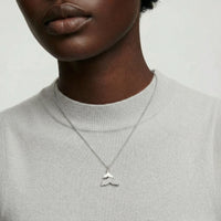 Feminine Aura Whale Tail Crystal Necklace Pendant | Olaty