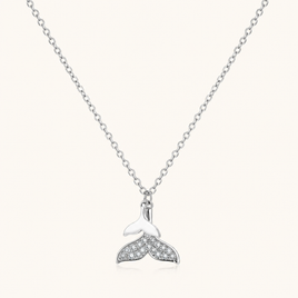 Feminine Aura Whale Tail Crystal Necklace Pendant | Olaty