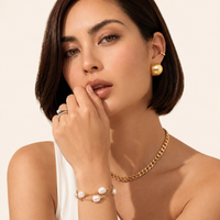Brushed Gold Dome Clip Earrings | 24K Gold Vermeil | Olaty