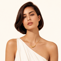 Curve Statement Necklace | 18K Gold Vermeil | Olaty