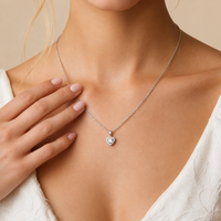 GRA Certified Moissanite Diamond Heart Symphony Jewelry Set 925 Sterling Silver VVS1 | Olaty