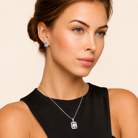 GRA Certified Multicolor Moissanite Diamond Prism Dreams Necklace 925 Sterling Silver VVS1 | Olaty