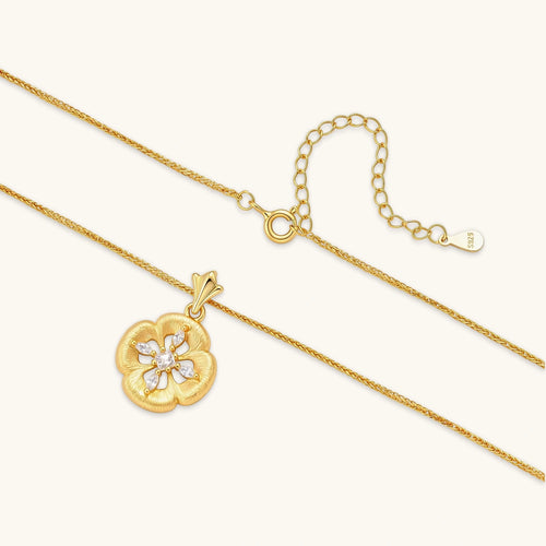 Product video showcasing Bloom Petal Medallion Necklace with sculptural petal-inspired details and an elegant floral medallion pendant design | Olaty