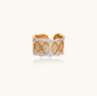 Product video showcasing Honeycomb Crystal Statement Ring with a geometric honeycomb-inspired design and sparkling crystal details | Olaty