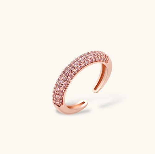 Product video showcasing Rose Pavé Radiance Jewelry Set with sparkling pavé details, elegant rose-inspired design and coordinated jewelry pieces | Olaty